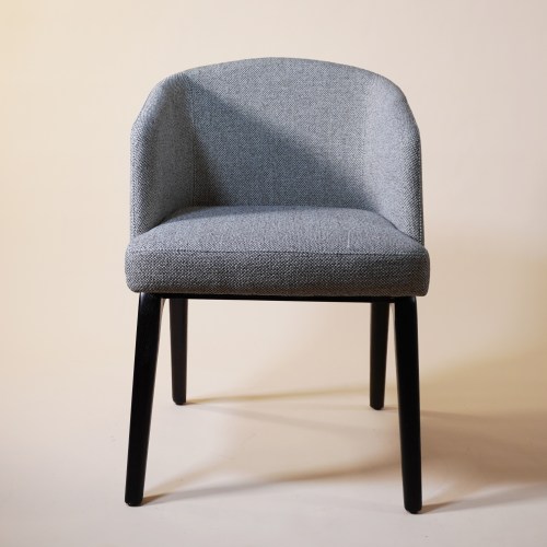 Scaun dining Lune – lemn masiv & tapițerie din bumbac si in