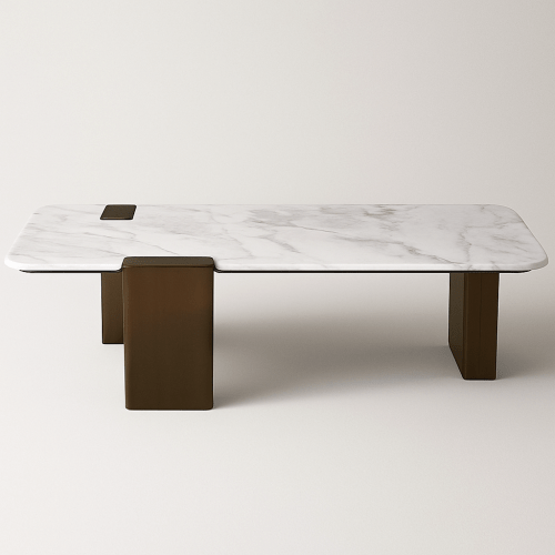 Masă cafea Lunaris – blat din marmură